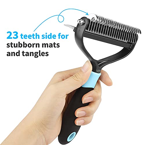 Deshedding comb for dogs and cats. Large 12cm Rake and Comb Brush LickyMats